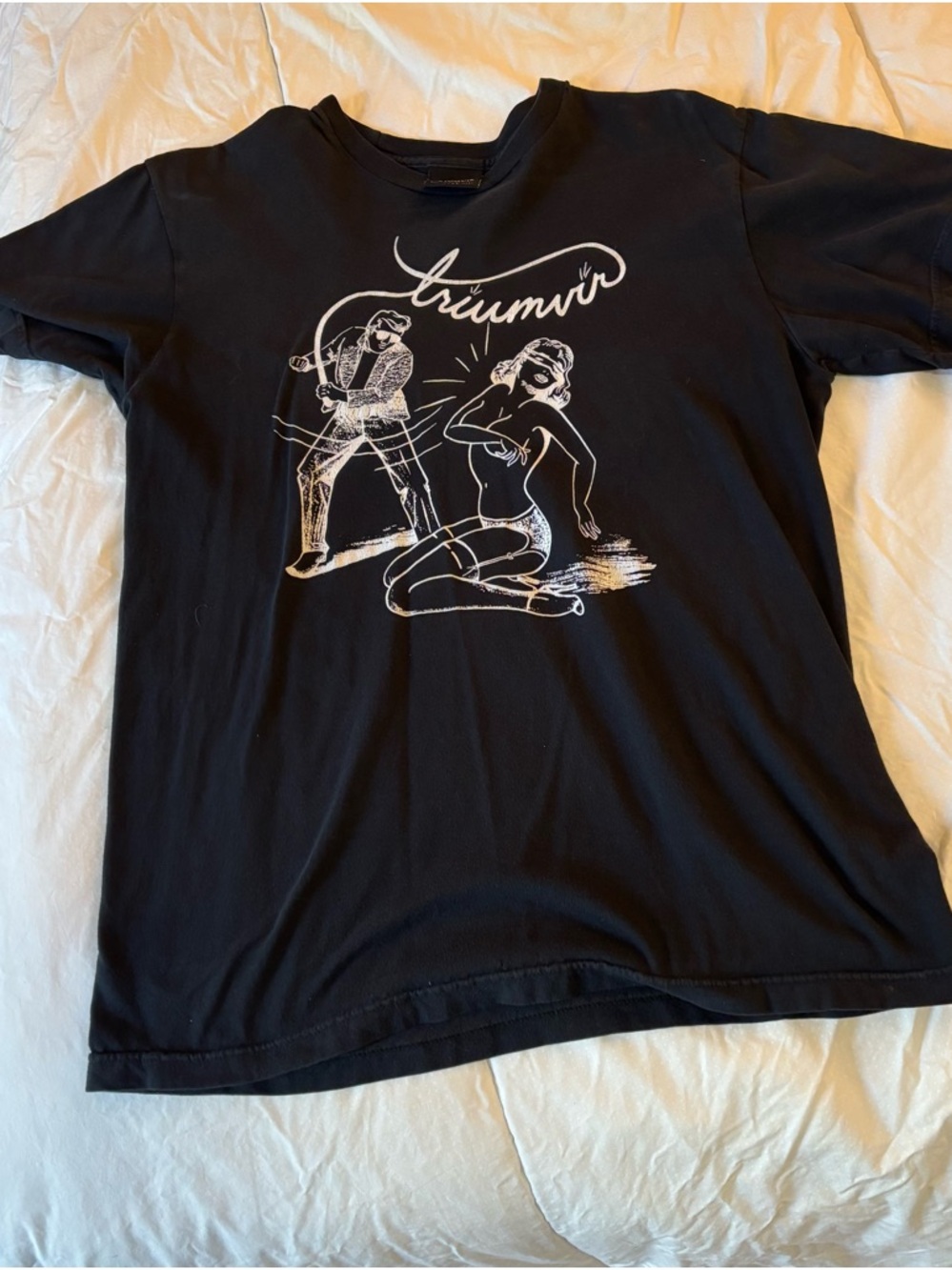 Trivmvir Victoria Avt Mors RARE Black Graphic Tee vintage - Picture 4 of 11